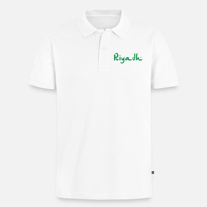 Riyadh - Männer Premium Bio Polo Shirt - Weiß