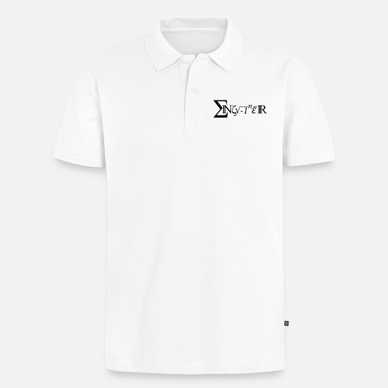 Engineer - Männer Premium Bio Polo Shirt - Weiß