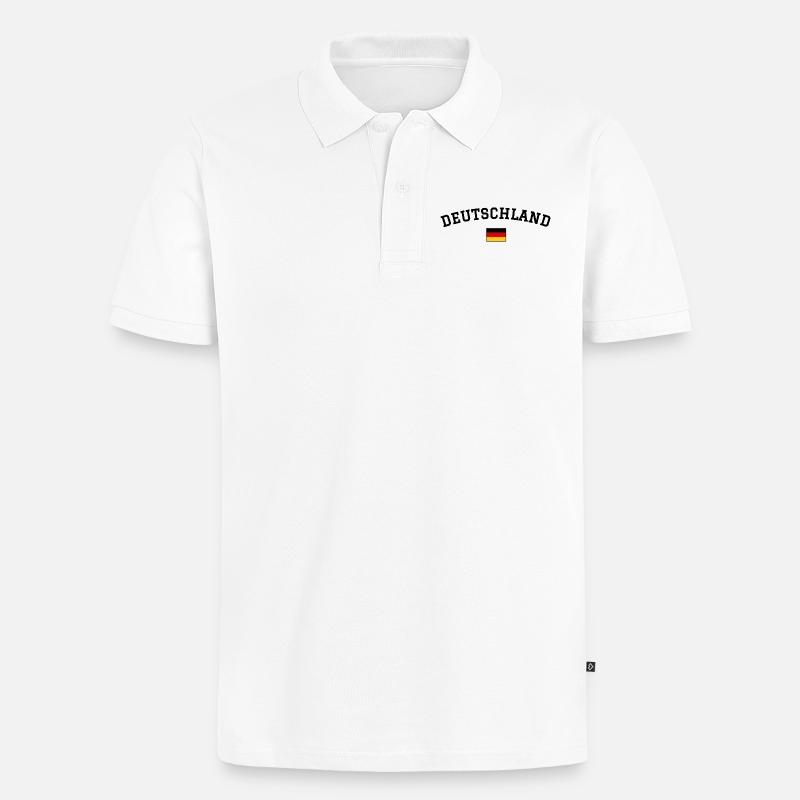Minimum du drapeau allemand - Polo bio Premium Homme - blanc