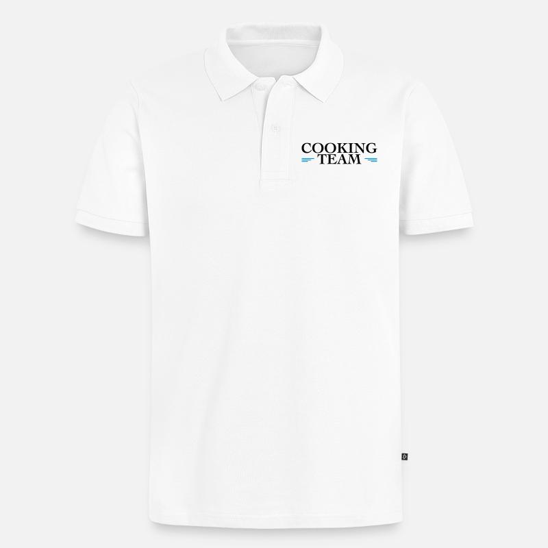Cuisine d’équipe - Polo bio Premium Homme - blanc