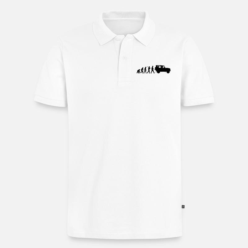 Defender 90 Évolution - Polo bio Premium Homme - blanc