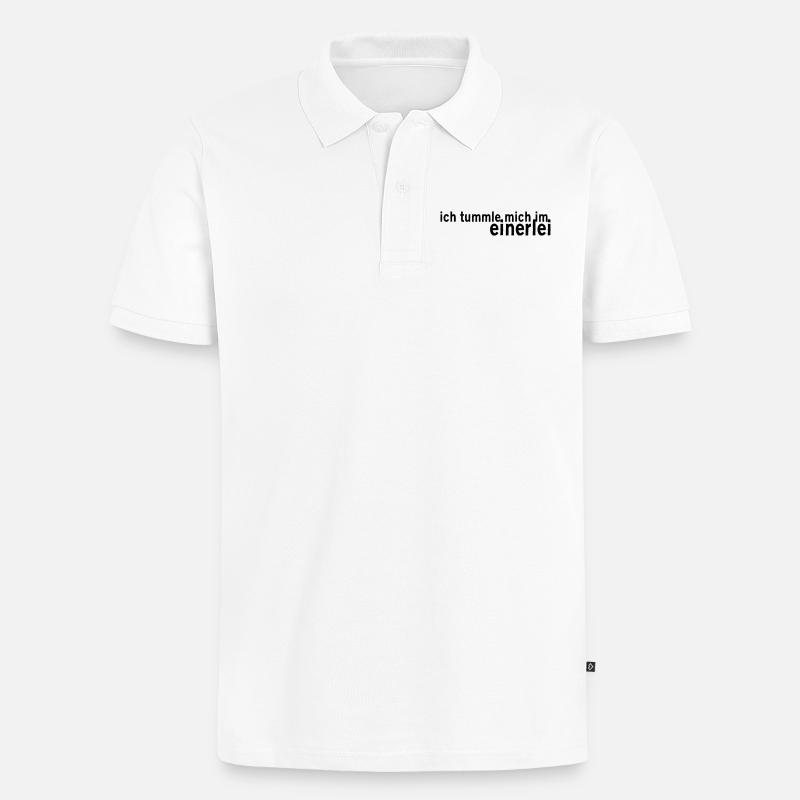 Einerlei - Männer Premium Bio Polo Shirt - Weiß