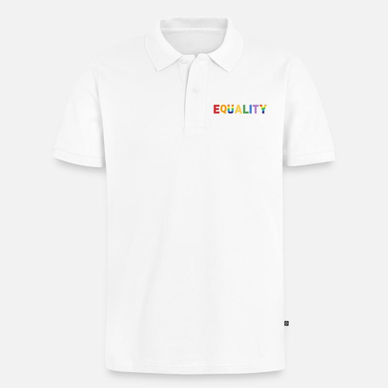 equality - Männer Premium Bio Polo Shirt - Weiß