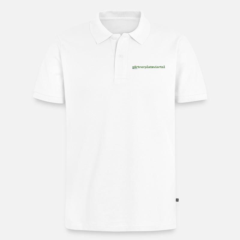 Gärtnerplatzviertel Quartier de Munich - Polo bio Premium Homme - blanc