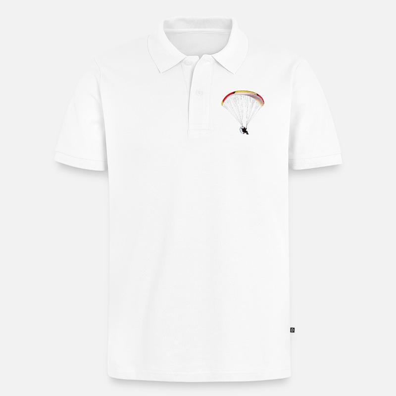 Paramotor - Polo bio Premium Homme - blanc