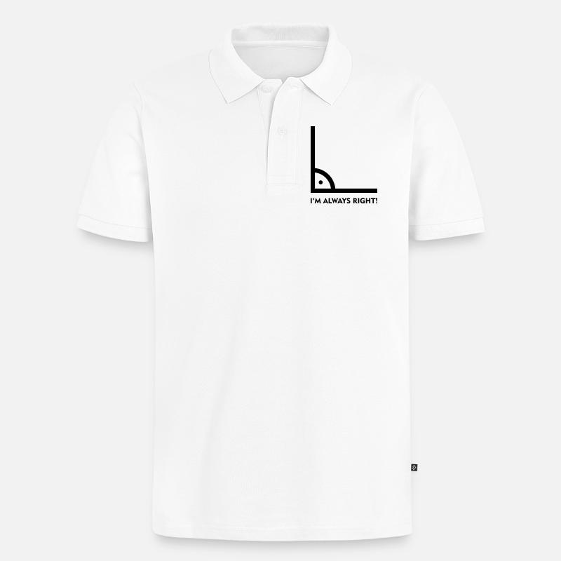 Always Right! - Männer Premium Bio Polo Shirt - Weiß