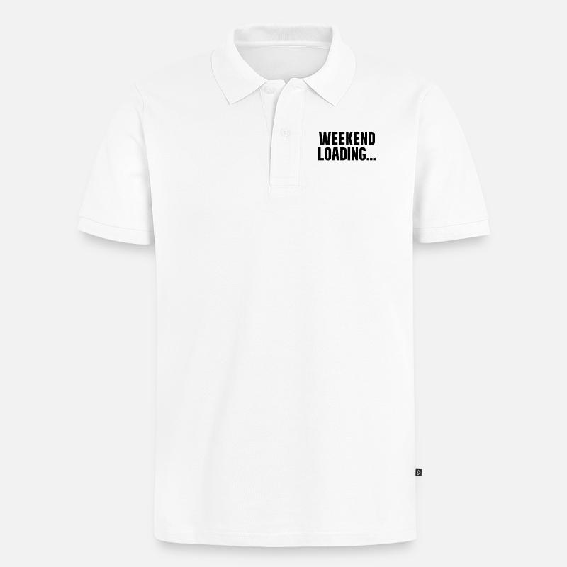 Weekend loading - Männer Premium Bio Polo Shirt - Weiß