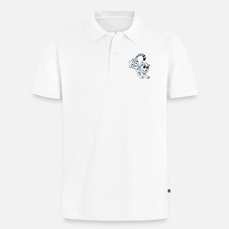 Léopard des neiges Léopard - Polo bio Premium Homme - blanc