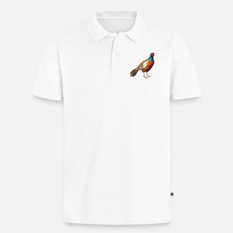 Faisans Faisan - Polo bio Premium Homme - blanc