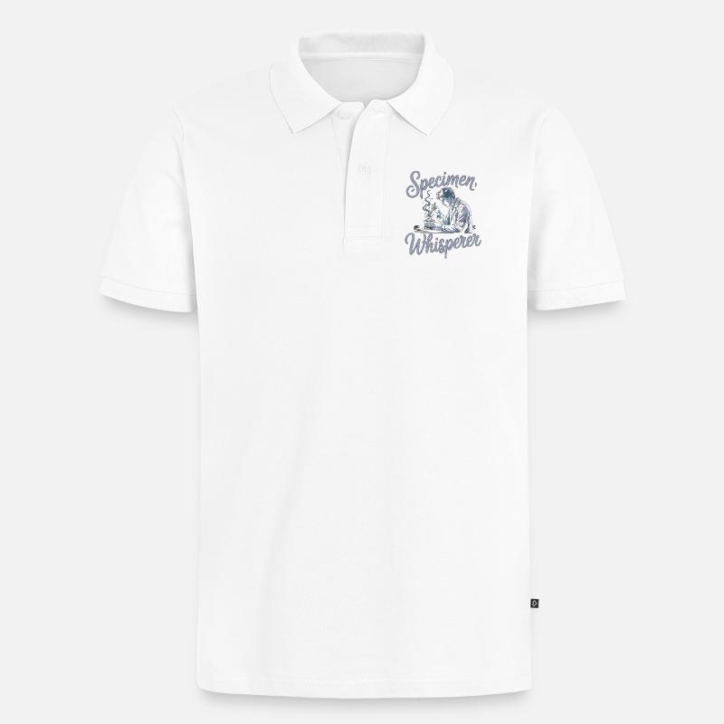 Lab Technician Specimen Whisperer Phlebotomist - Männer Premium Bio Polo Shirt - Weiß