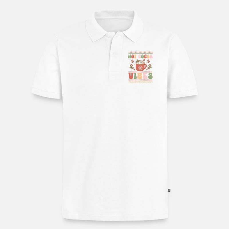 Pull de Noël moche - Polo bio Premium Homme - blanc