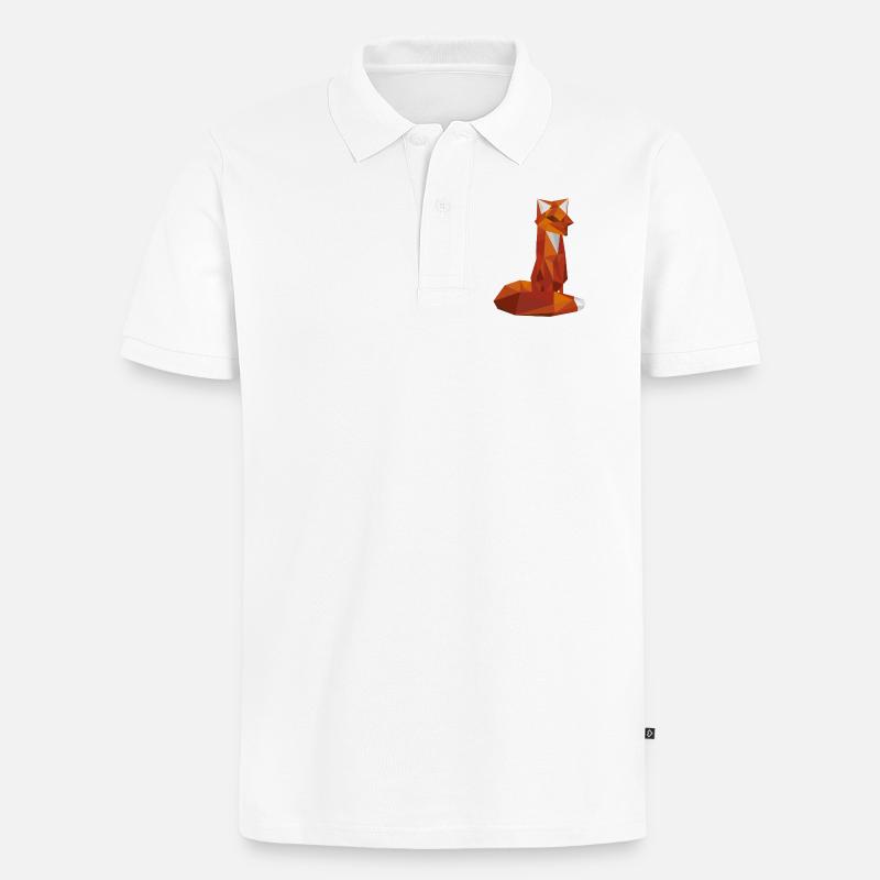 Fuchs - Männer Premium Bio Polo Shirt - Weiß