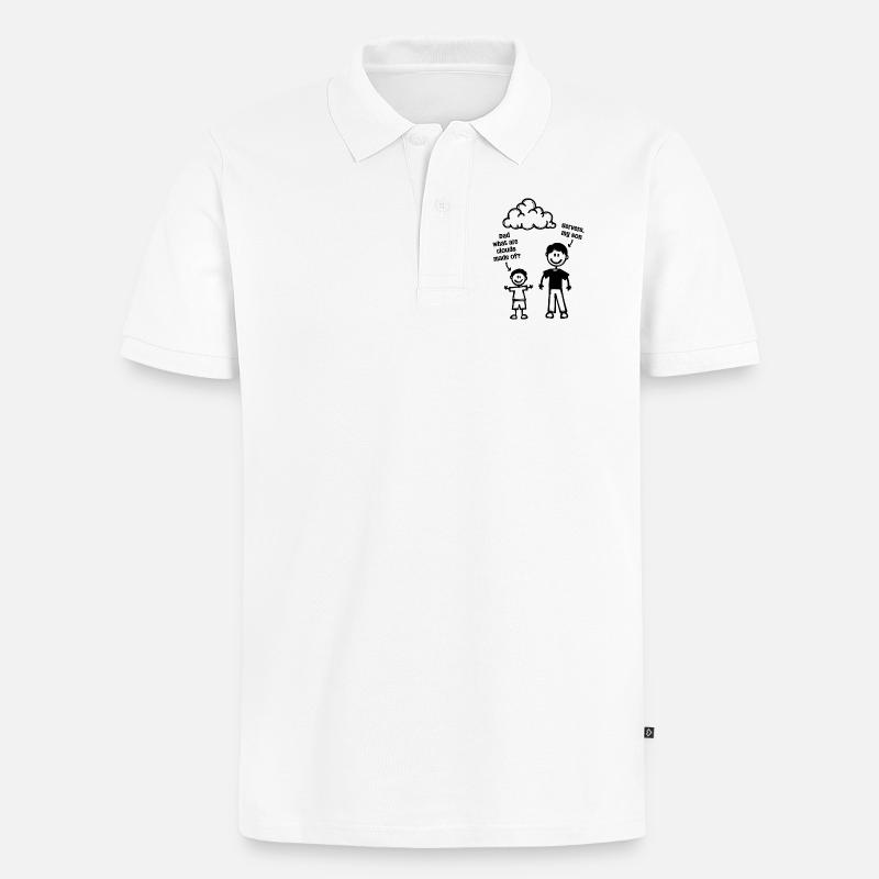 Bugfixing Skripting Statement Developer Bugs - Men's Premium Organic Polo Shirt - white