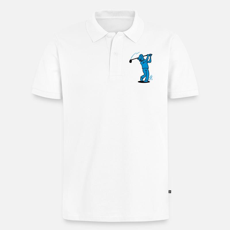 Golf - Polo bio Premium Homme - blanc