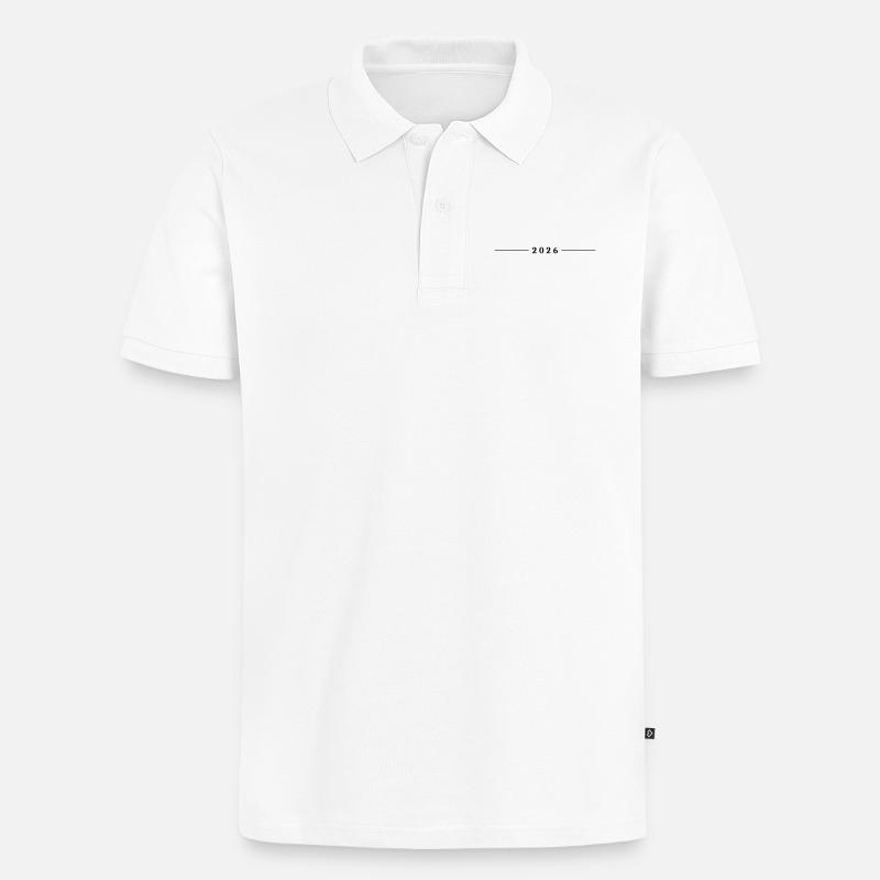 2026 - Männer Premium Bio Polo Shirt - Weiß
