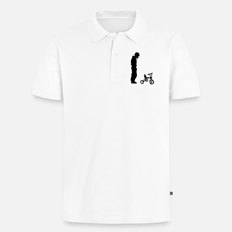 biker - Polo bio Premium Homme - blanc