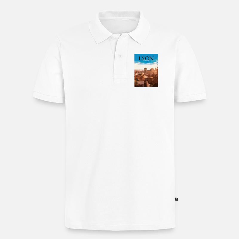 Lyon - Polo bio Premium Homme - blanc