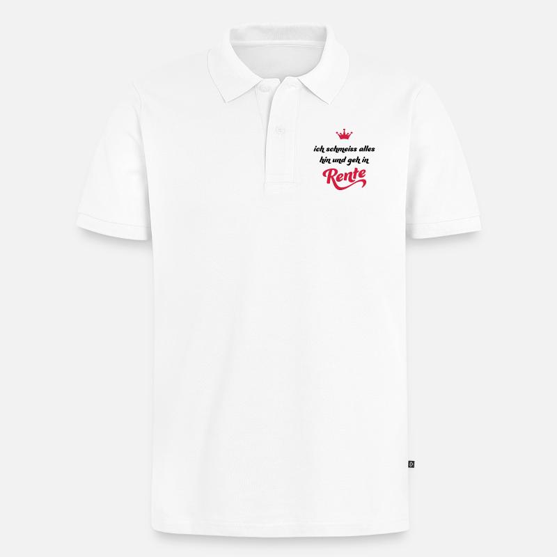 Ruhestand - Männer Premium Bio Polo Shirt - Weiß
