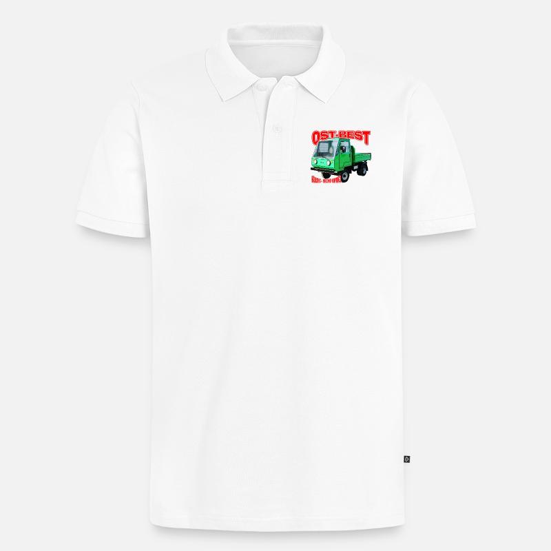 Multicar M25 bunt - Männer Premium Bio Polo Shirt - Weiß