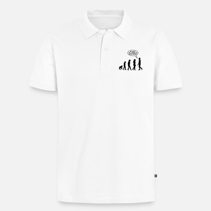 Evolution - Polo bio Premium Homme - blanc