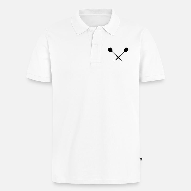 dart - Männer Premium Bio Polo Shirt - Weiß