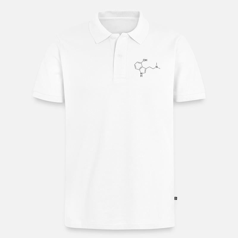 Magic Mushroom Formeln - Männer Premium Bio Polo Shirt - Weiß
