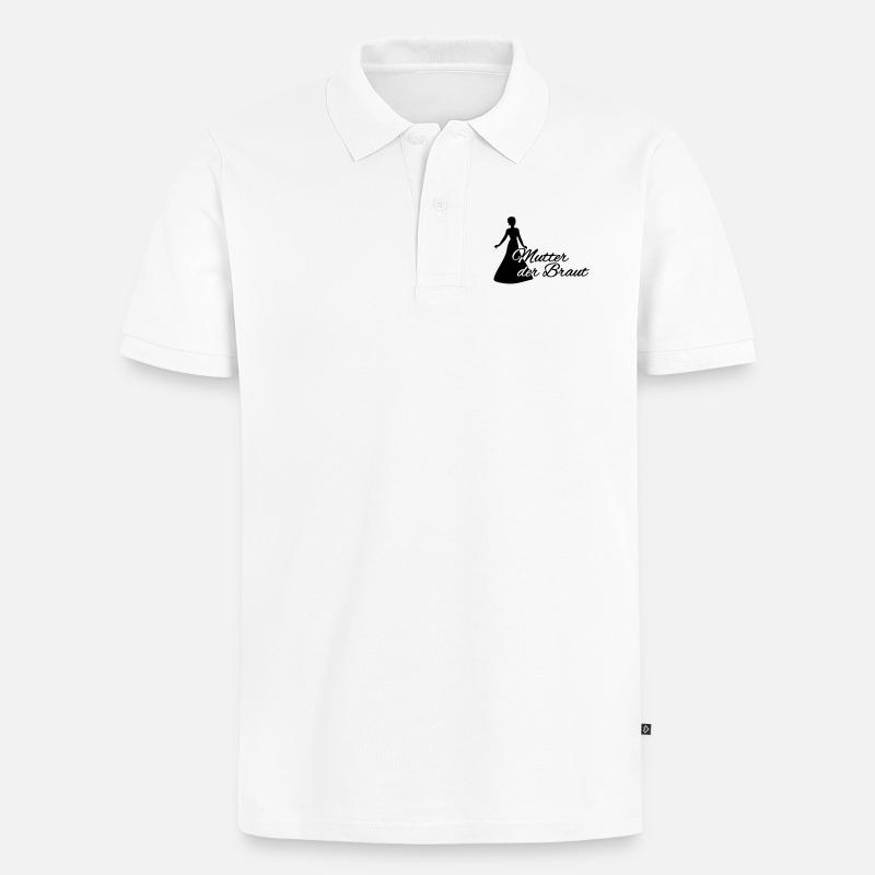 Mutter der Braut - Männer Premium Bio Polo Shirt - Weiß