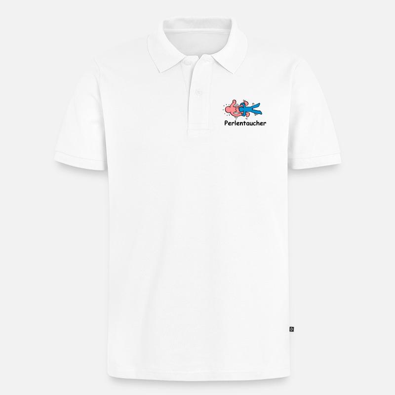 Trombone de bureau - Polo bio Premium Homme - blanc
