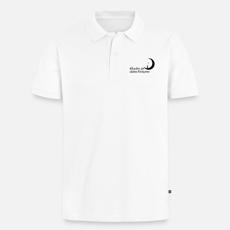Glaube - Männer Premium Bio Polo Shirt - Weiß
