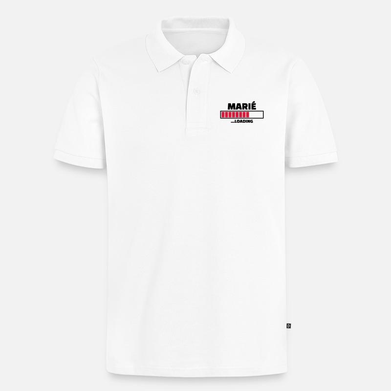 marié ...loading - Polo bio Premium Homme - blanc
