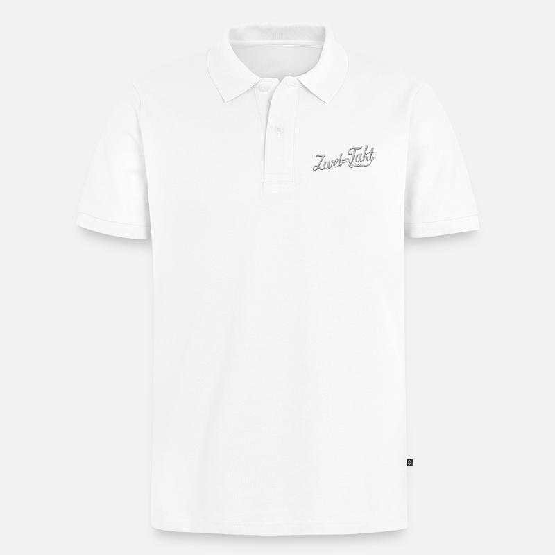Zweitakt - Männer Premium Bio Polo Shirt - Weiß