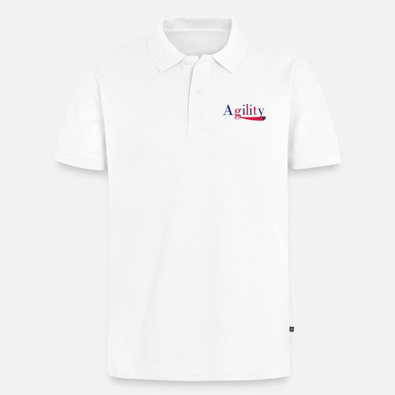 Agility tunnel - Polo bio Premium Homme - blanc