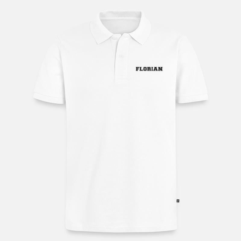 florian - Polo bio Premium Homme - blanc