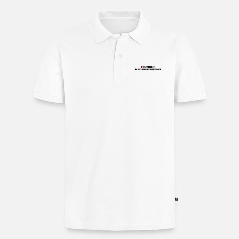 Schornsteinfeger - Männer Premium Bio Polo Shirt - Weiß