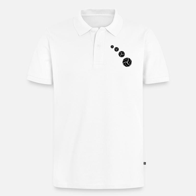 Volleyball Pattern - Polo bio Premium Homme - blanc