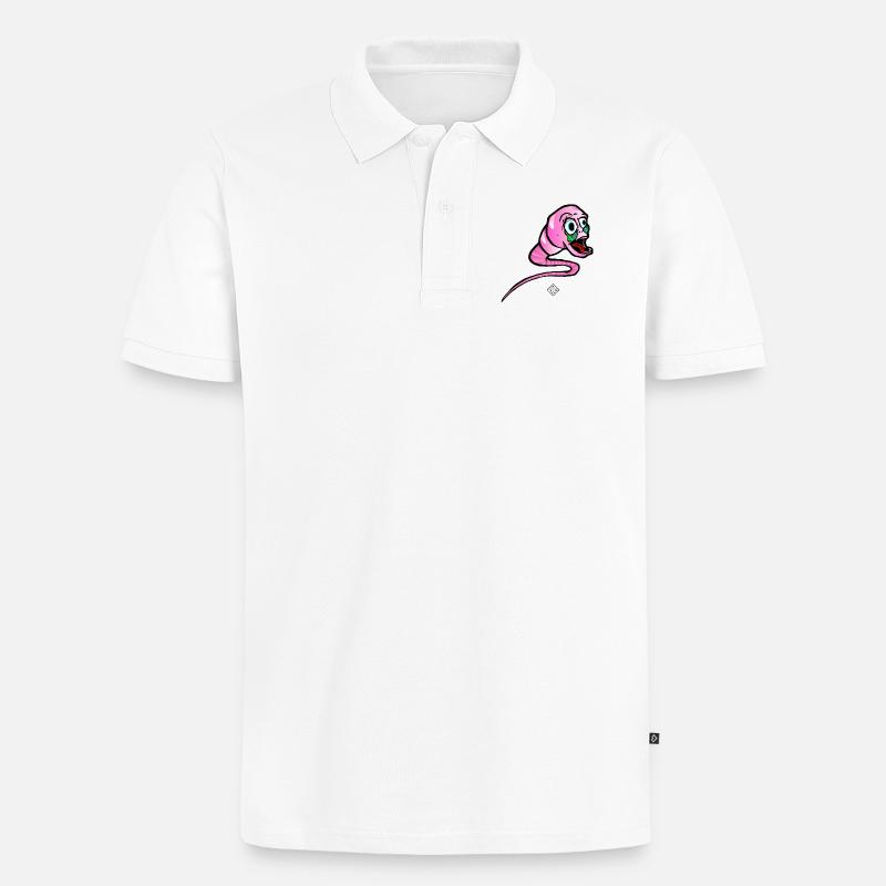 Spermo-Herkunft - Männer Premium Bio Polo Shirt - Weiß