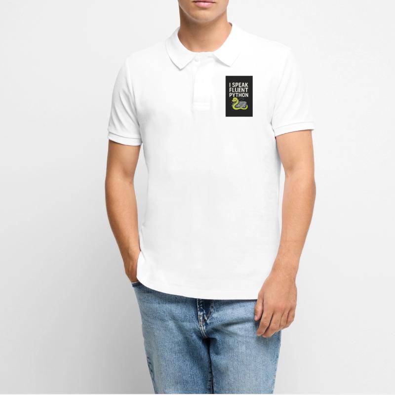 Python-Codierungsschlange Männer Premium Bio Polo Shirt