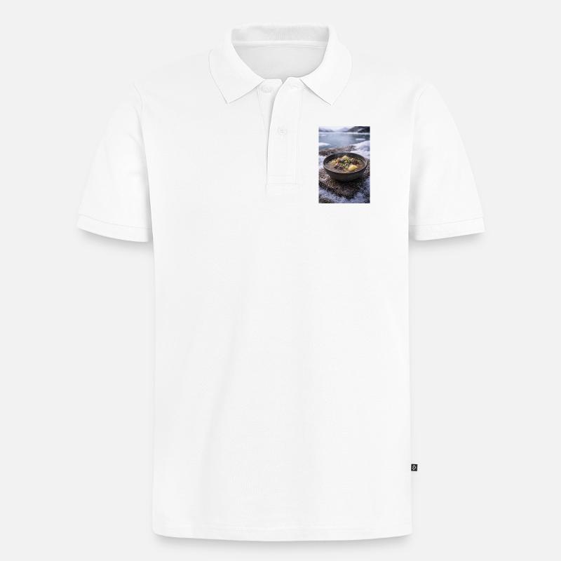 Suaasat - Männer Premium Bio Polo Shirt - Weiß