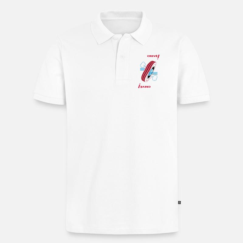Müde! - Männer Premium Bio Polo Shirt - Weiß