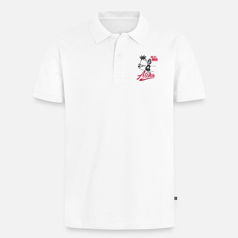 Aloha - Polo bio Premium Homme - blanc