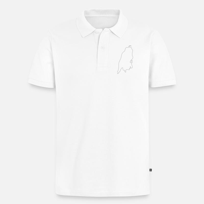 Lefkada - Männer Premium Bio Polo Shirt - Weiß