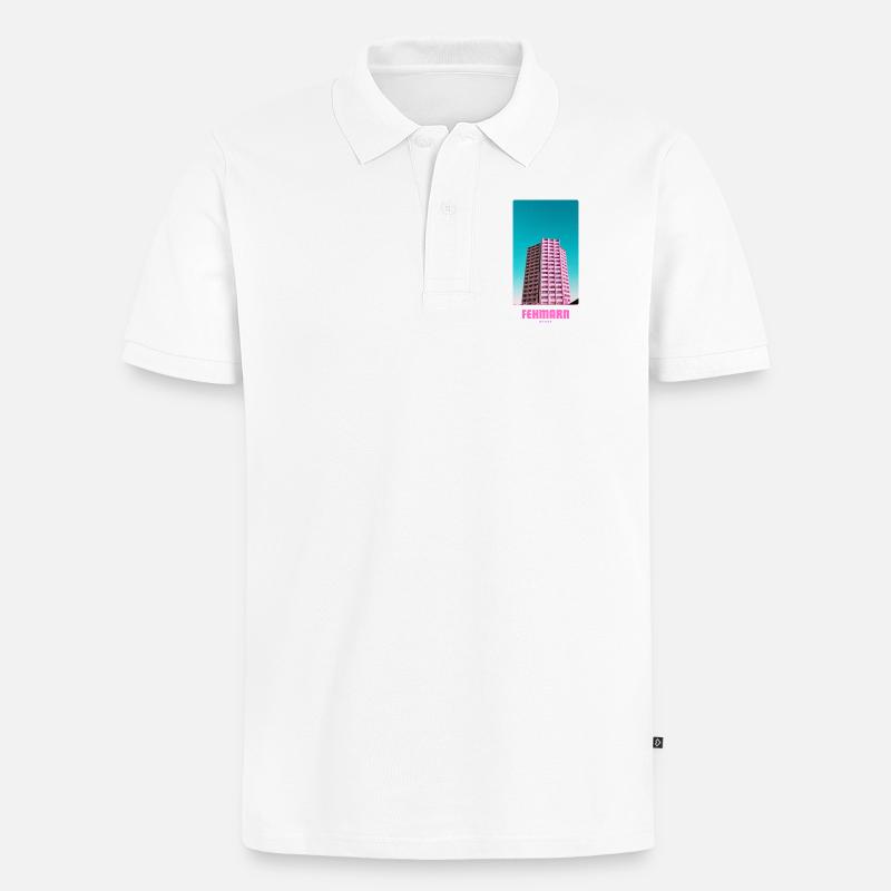Fehmarn _ Ostsee  - Männer Premium Bio Polo Shirt - Weiß