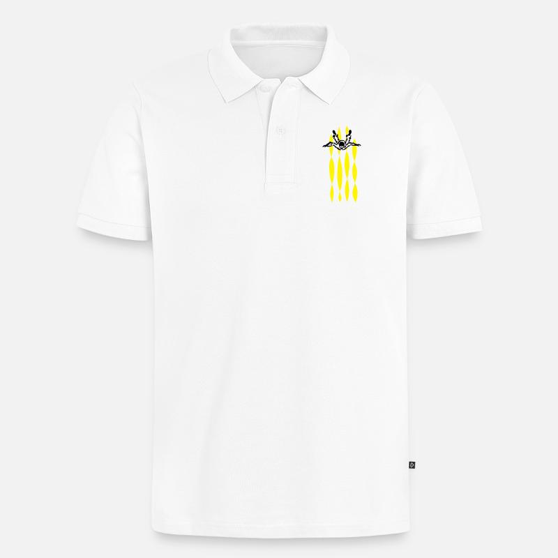 skydive - Männer Premium Bio Polo Shirt - Weiß