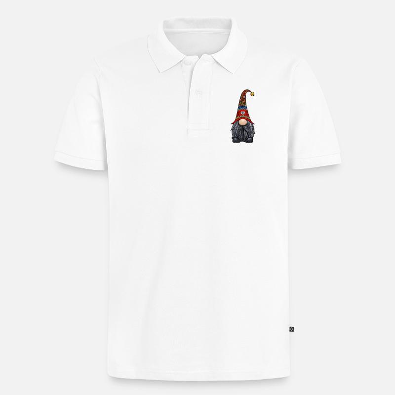 Tomte Zentangle - Polo bio Premium Homme - blanc