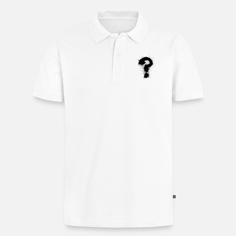 Point d'interrogation - Polo bio Premium Homme - blanc