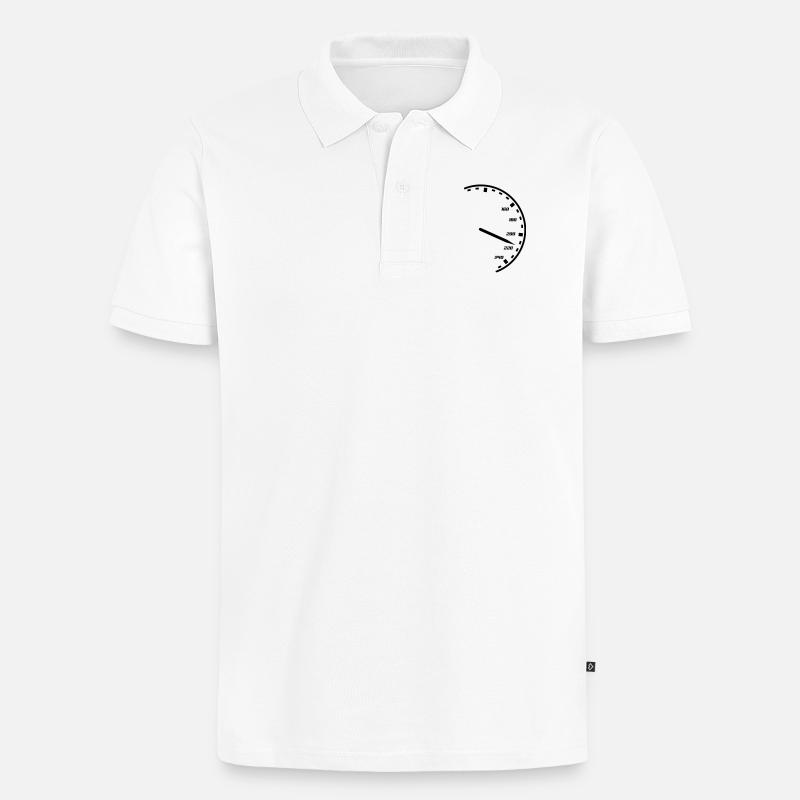 tacho - Polo bio Premium Homme - blanc