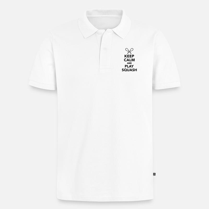 Squash - Männer Premium Bio Polo Shirt - Weiß