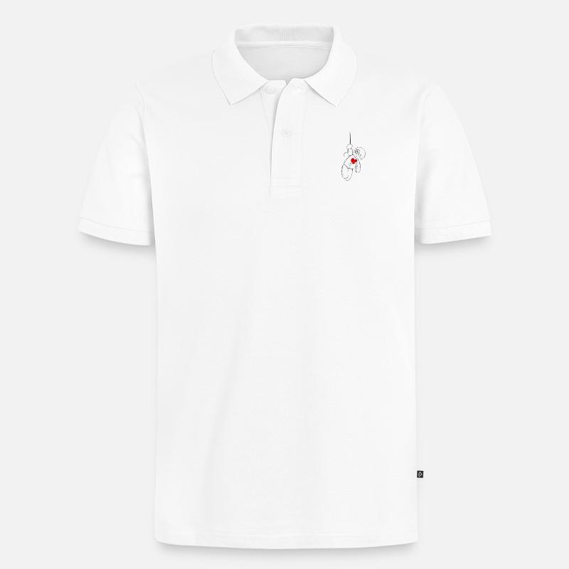 voodoo doll - Polo bio Premium Homme - blanc