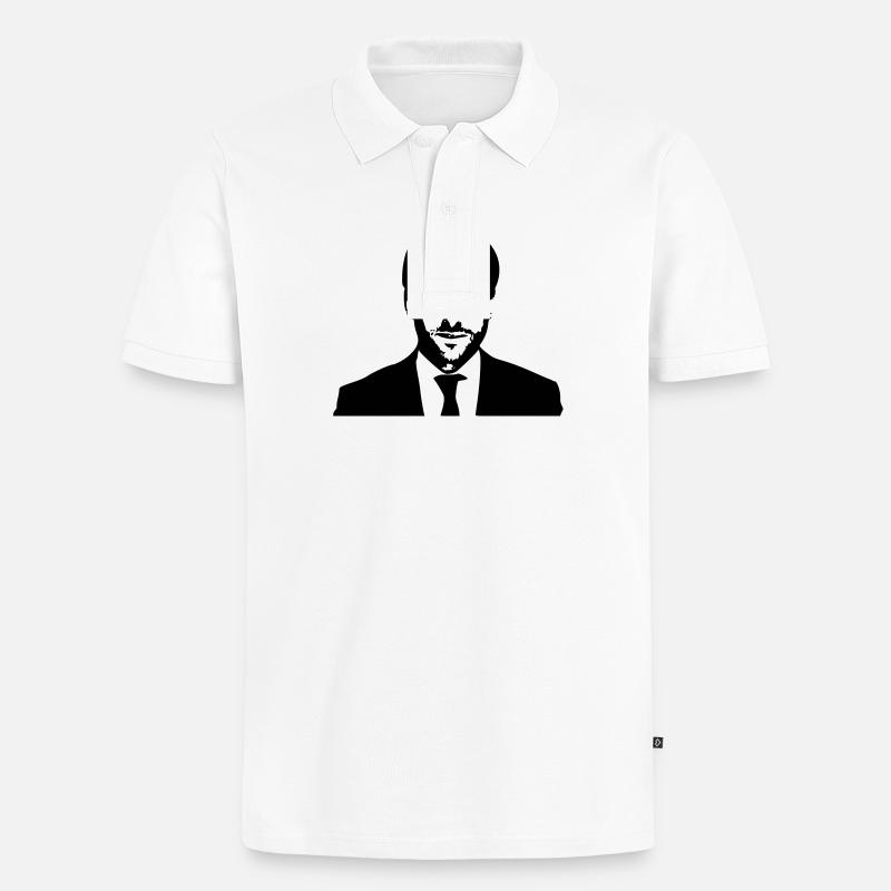 Macron Président  - Polo bio Premium Homme - blanc