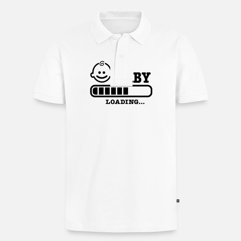 bébé loading - Polo bio Premium Homme - blanc